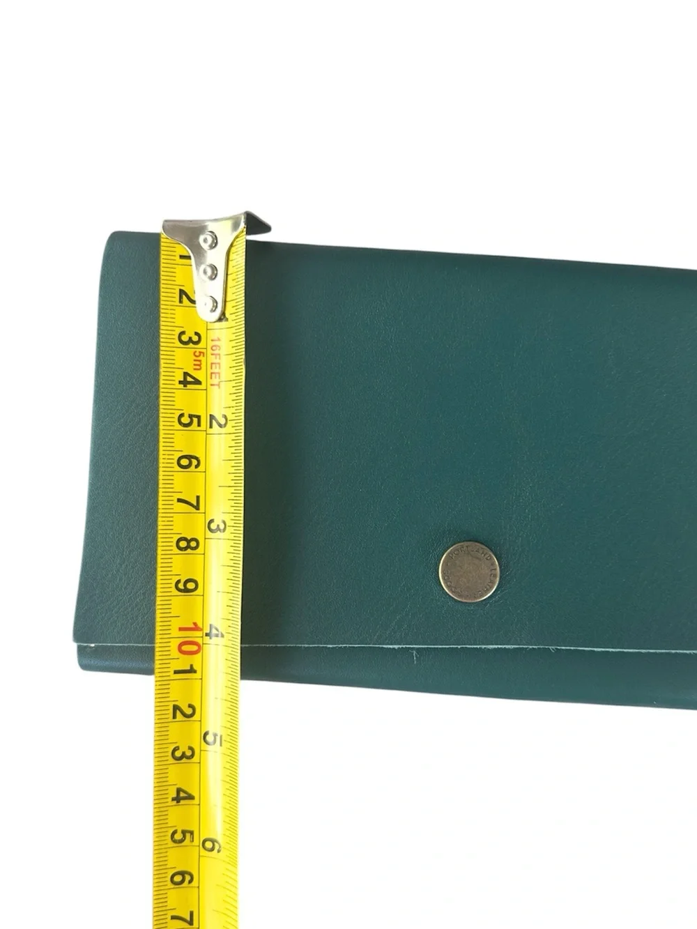 Portland Leather Goods Rancher Wallet Smooth Teal Blue Folding Clutch NEW